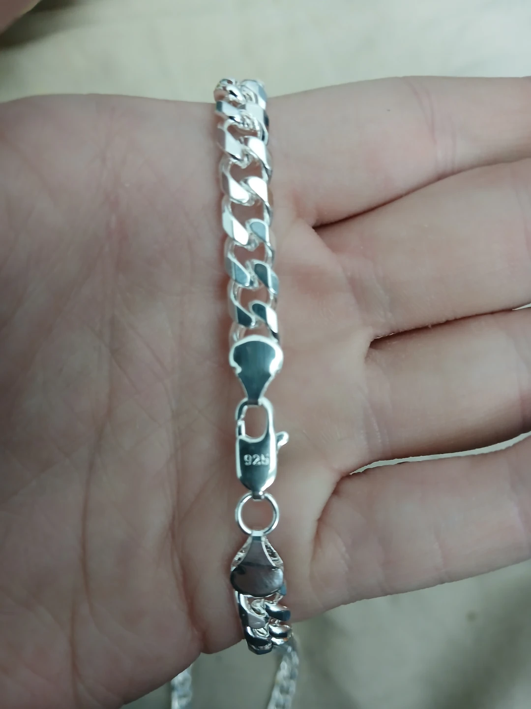 925 Silver 6mm Cuban Chain Necklace - photo 3