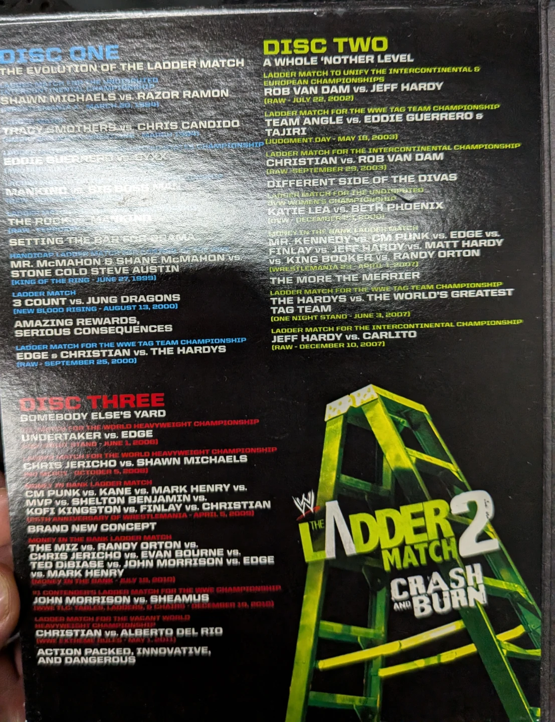 WWE The Ladder Match 2 Crash and Burn 3-Disc Set - photo 4