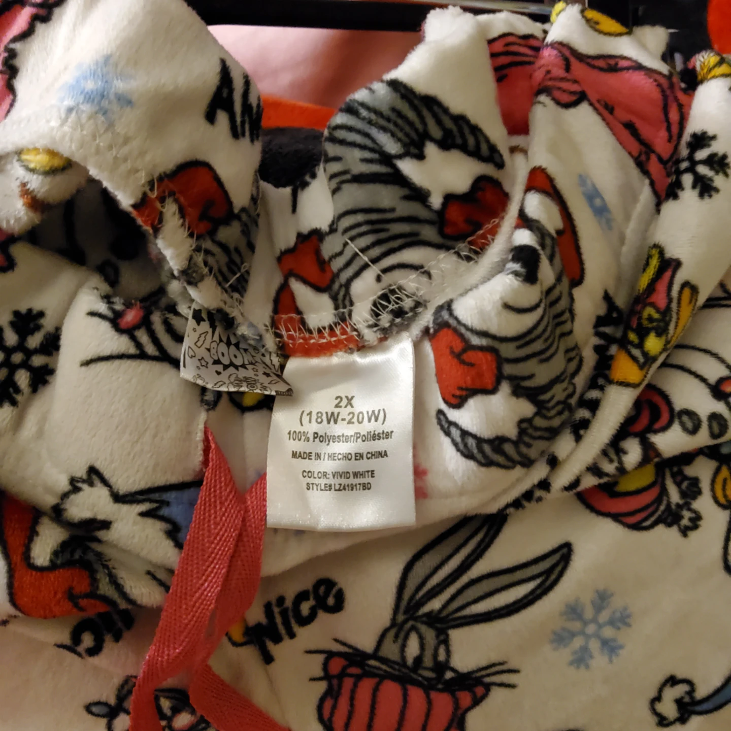 Women's 2X Lounge Pants - Looney Tunes All Over Print - photo 3