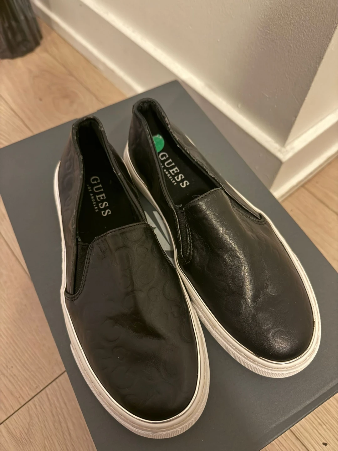 Guess Black Slip-On Sneakers Women Size 36 - photo 2