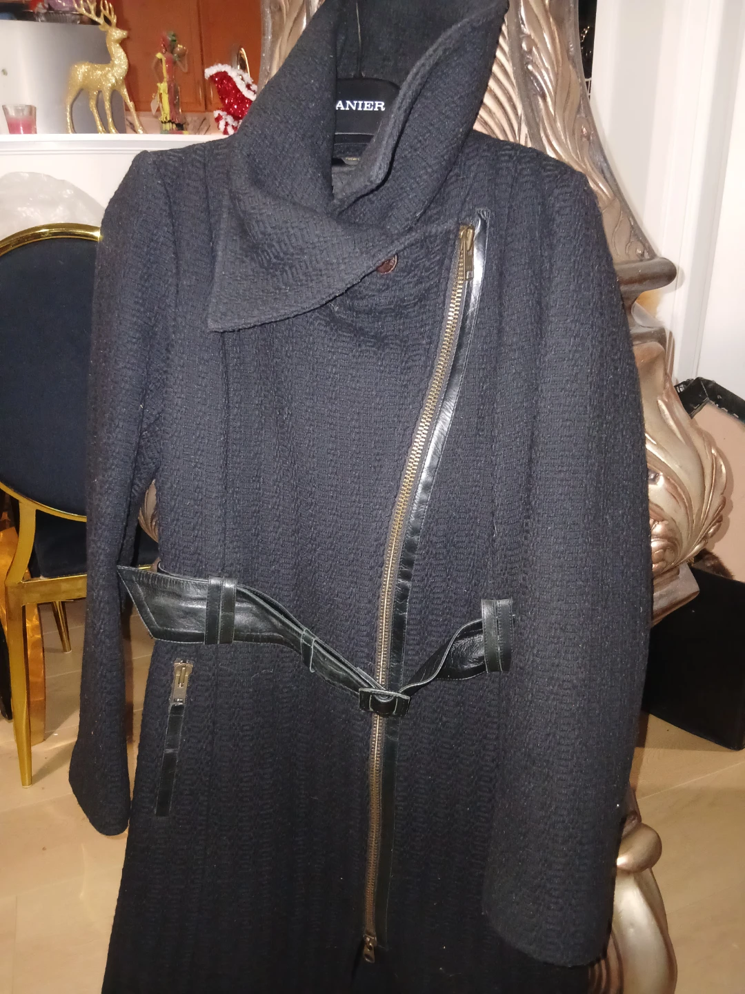 Mackage Black Wool Blend Coat (Size S/L)