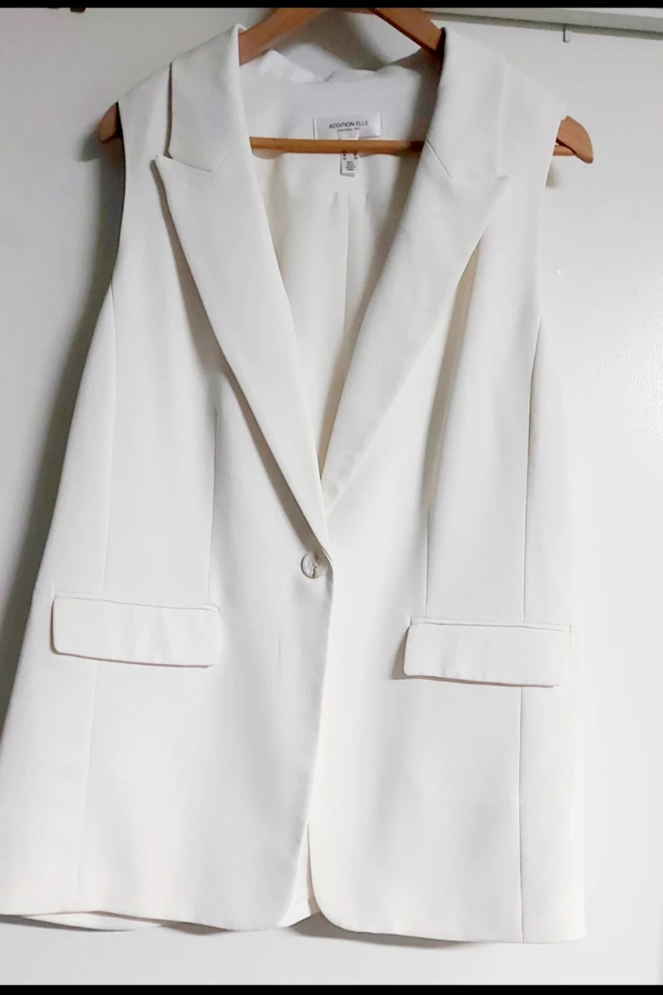 Addition Elle White Vest - XL