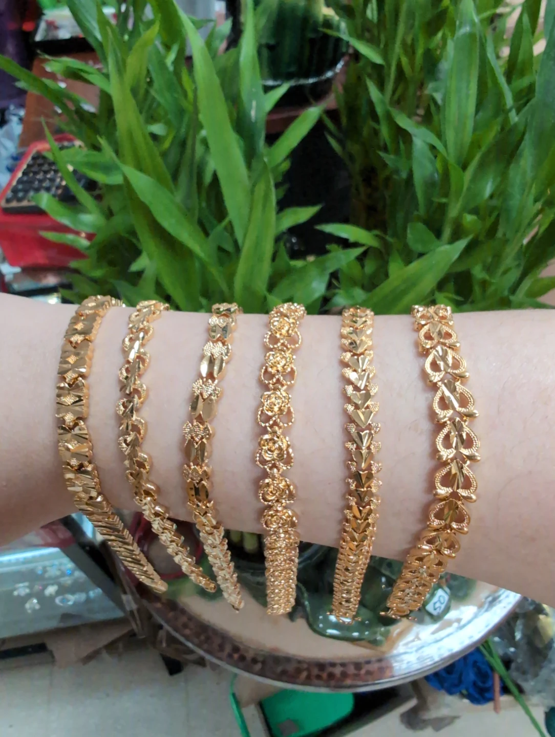 18k gold plated bracelet $8 each high quality - photo 2