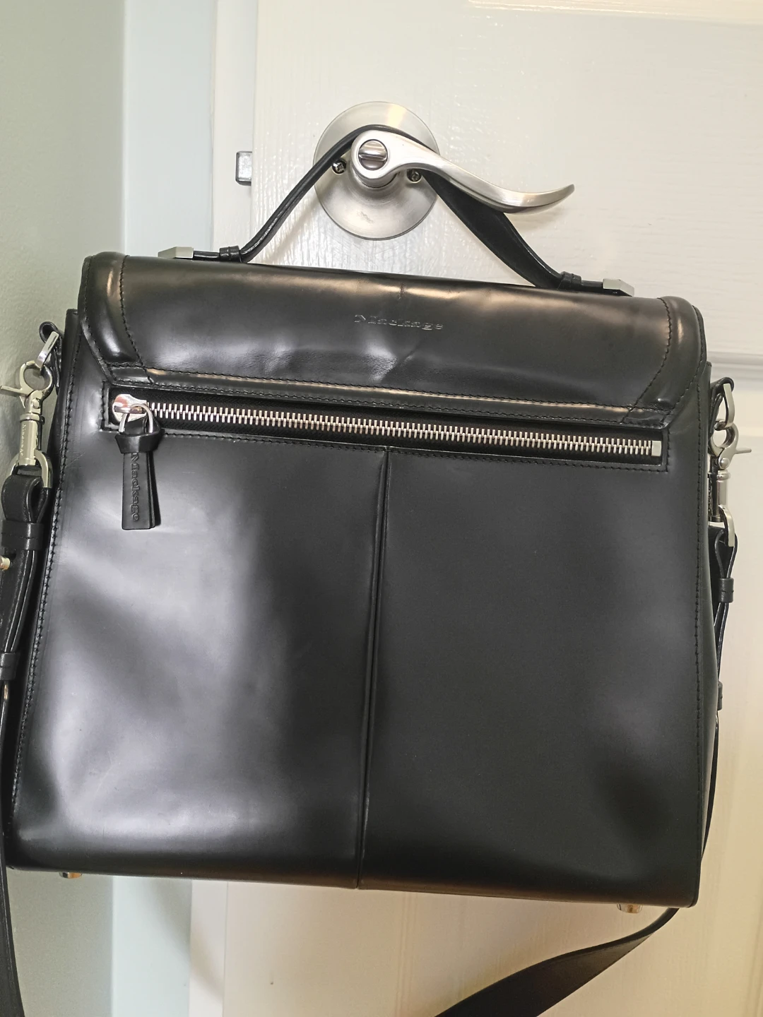 Mackage Black Leather & Suede Handbag - photo 2