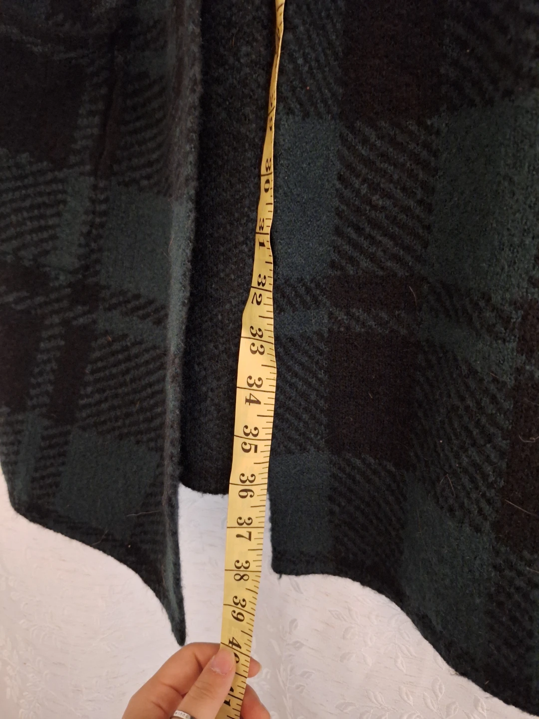 Green Plaid Knit Blazer - Size S - photo 2