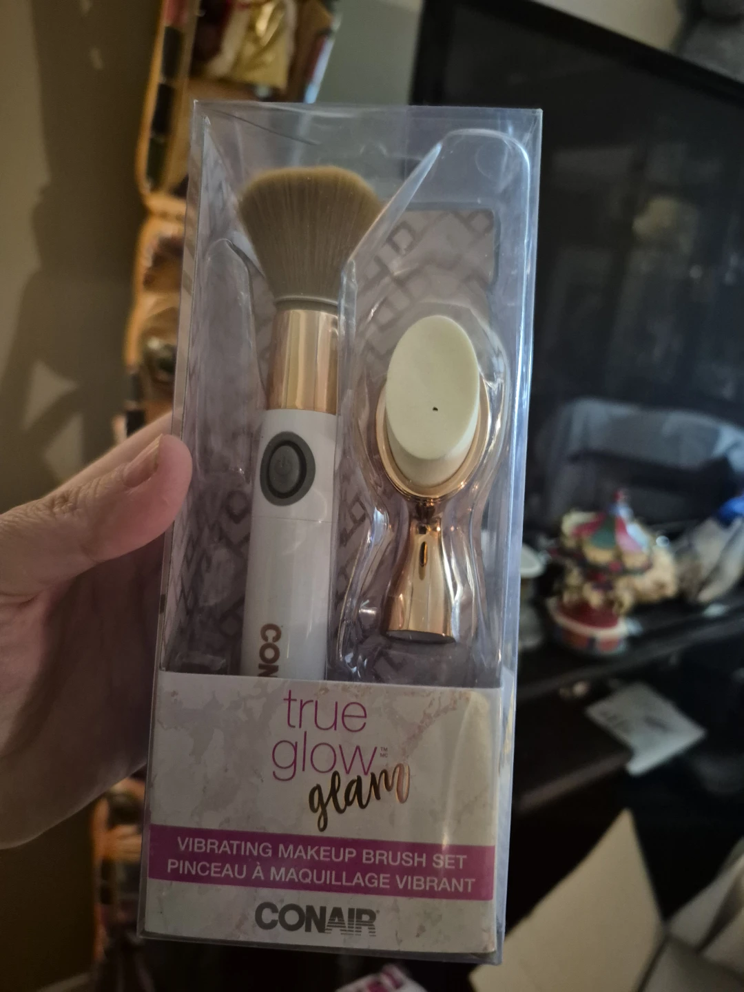 Conair True Glow Glam Vibrating Makeup Brush Set