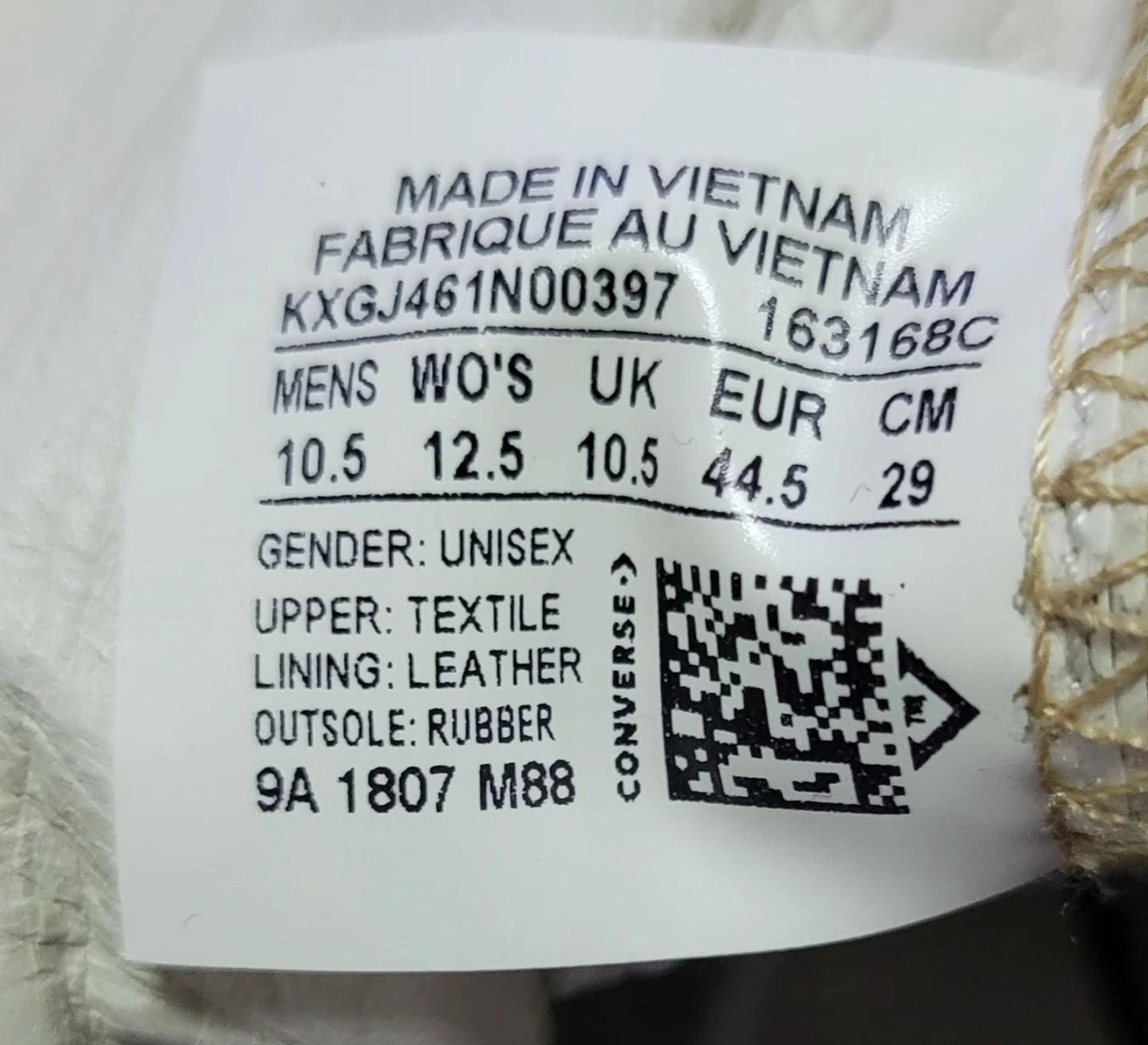 Converse x Golf Le Fleur High Top Wheat US 10.5 Men - photo 2