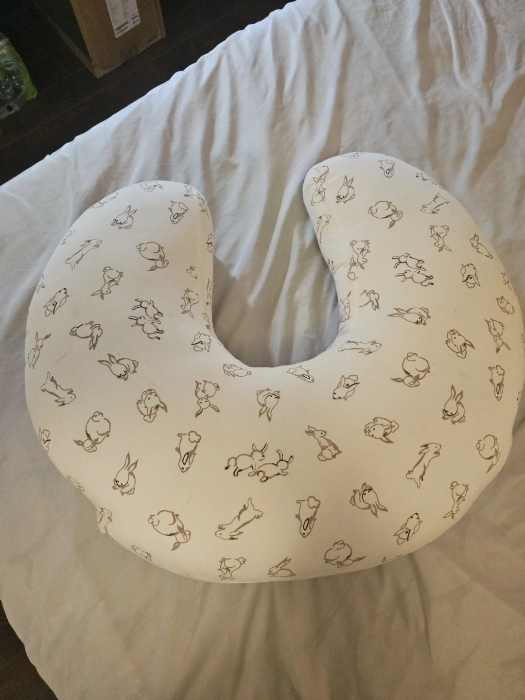 Ikea Nursing Pillow with Bunny Print - photo 2