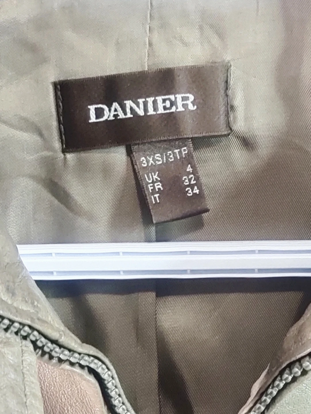 DANIERTaupe Leather Jacket - photo 2