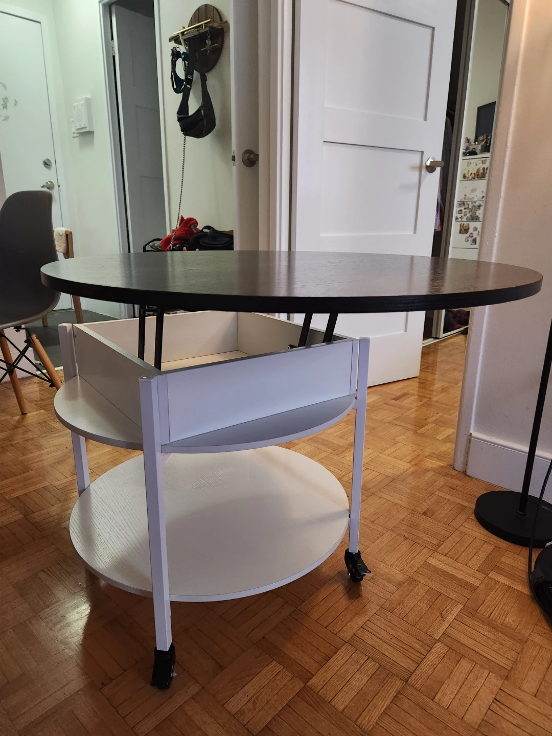 Round Coffee Table with Storage