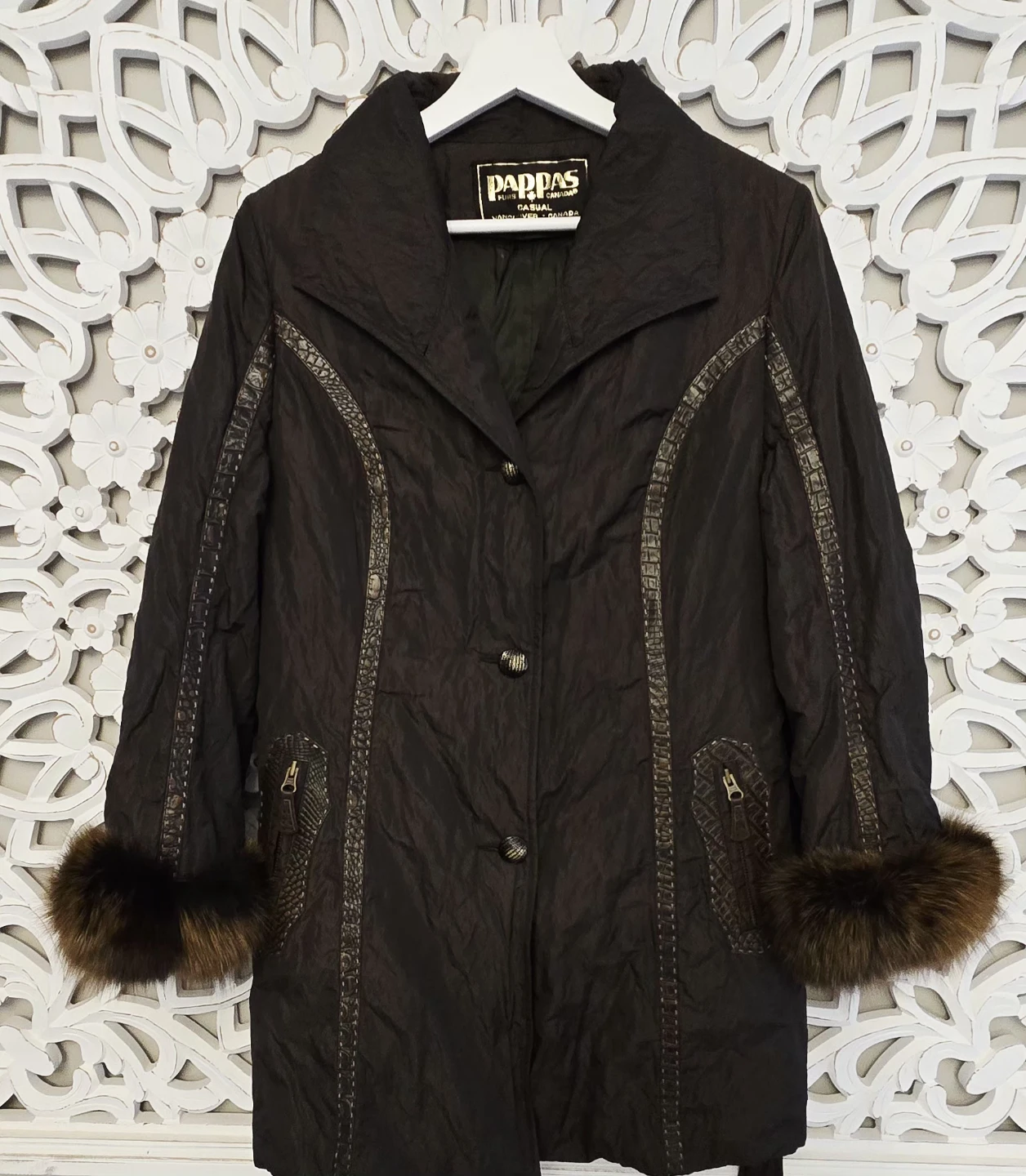 New Pappas Furs Casual Coat - Vancouver Canada