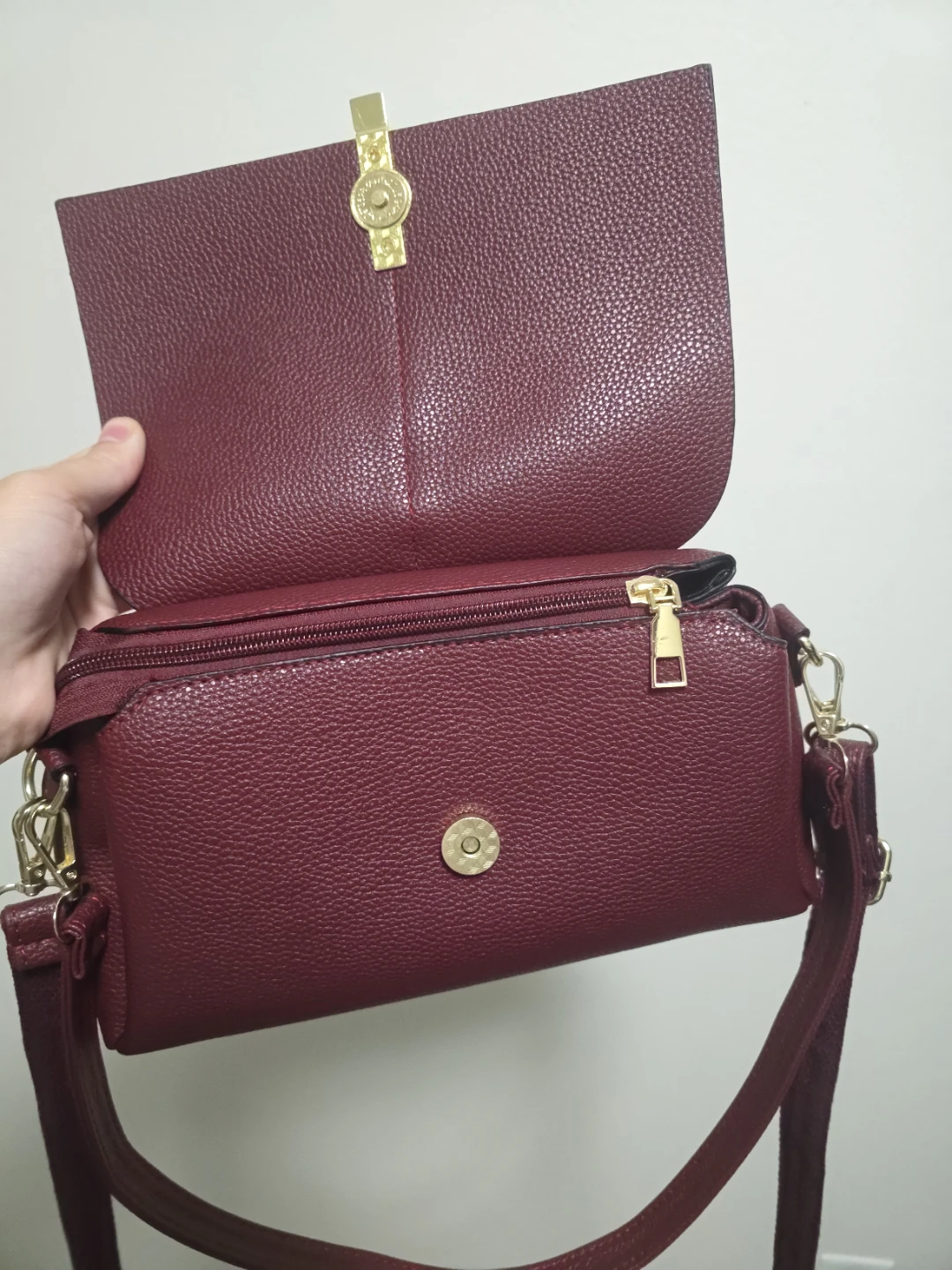 Burgundy Crossbody Bag - photo 3