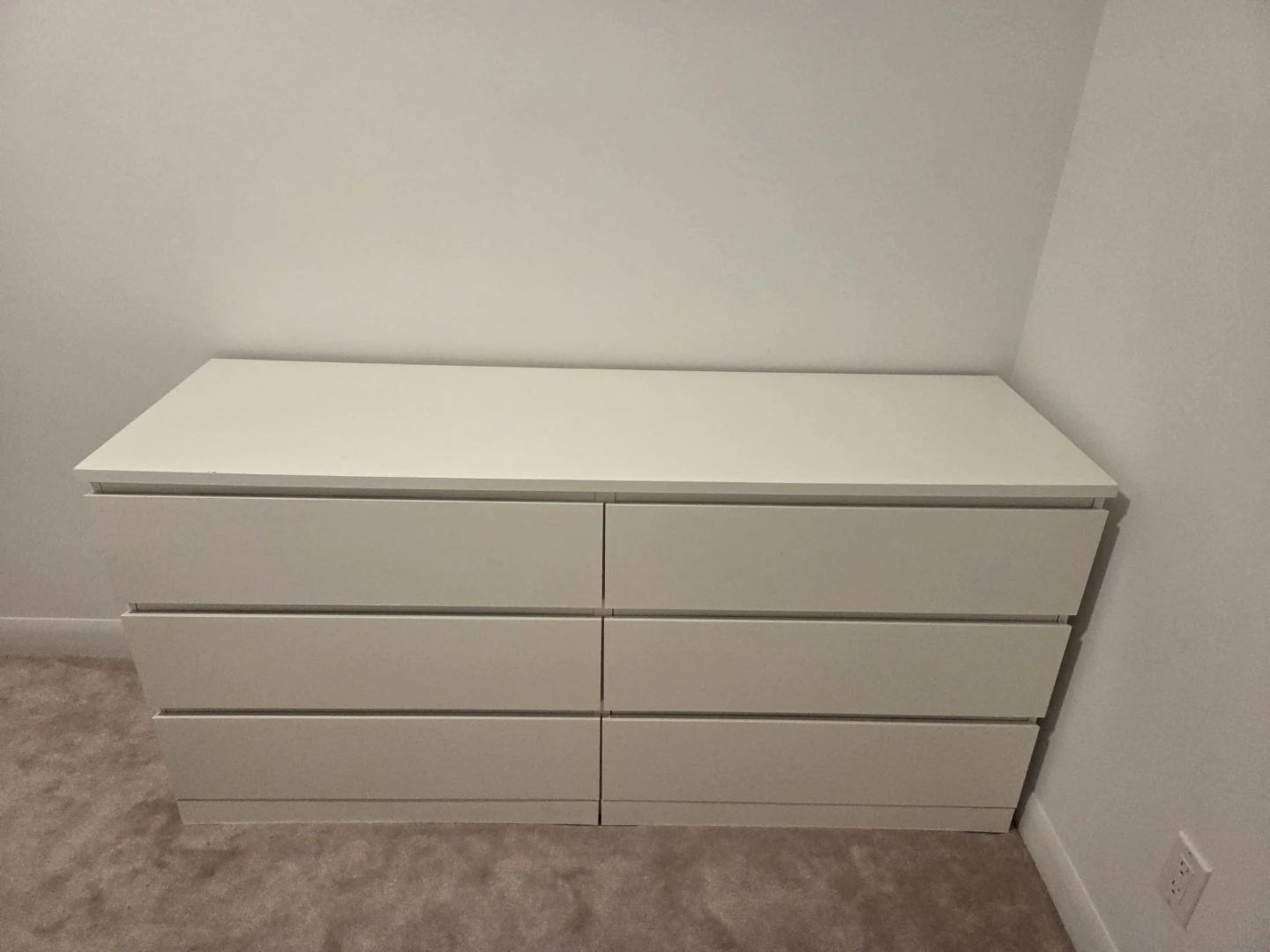 IKEA Malm 6-Drawer Dresser, White - photo 5