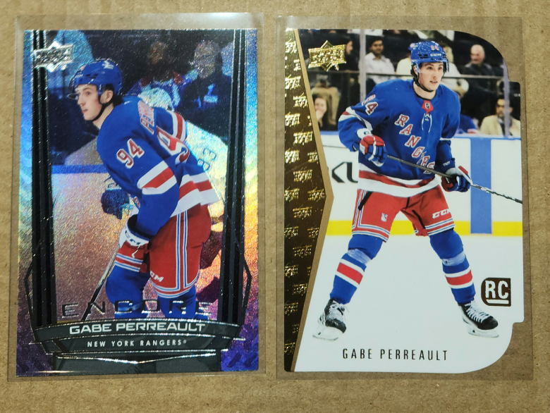 Pick Up pair of Gabe Perreault Rookie Cards NYR