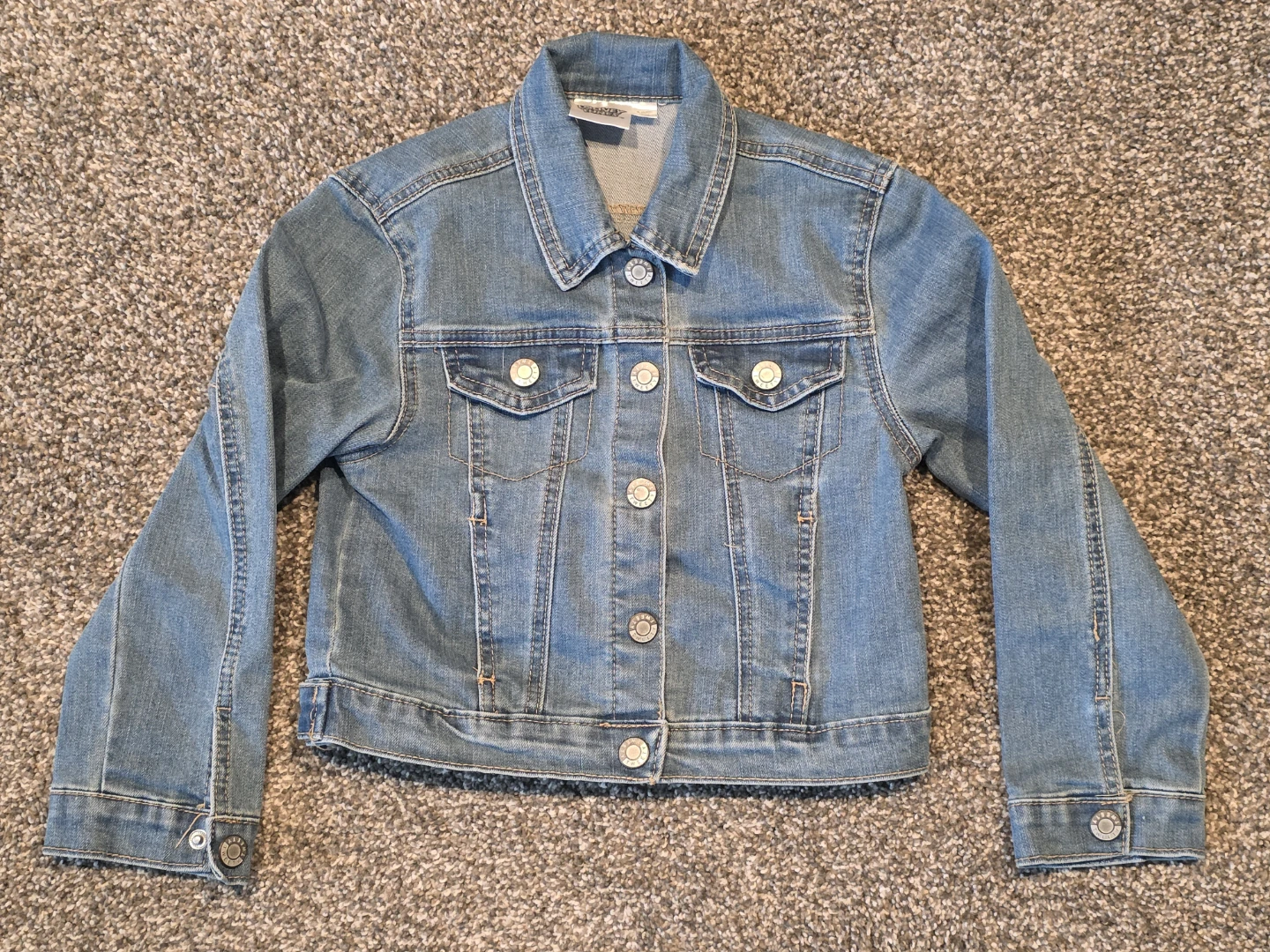 Looney Tunes TWEETY BIRD Girls 6X Blue Denim Jean Jacket