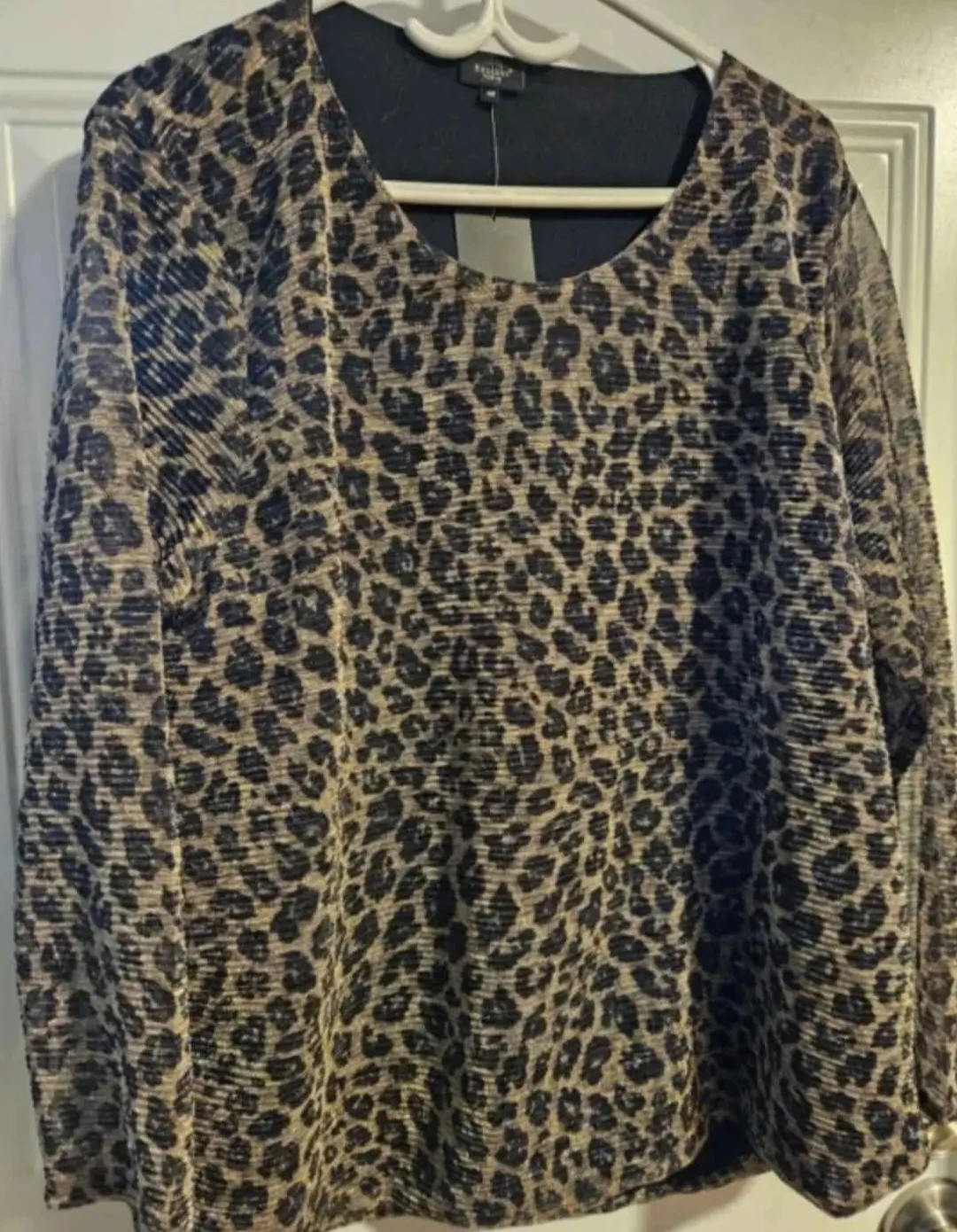 Bexleys Woman Leopard Print Top - Size 48