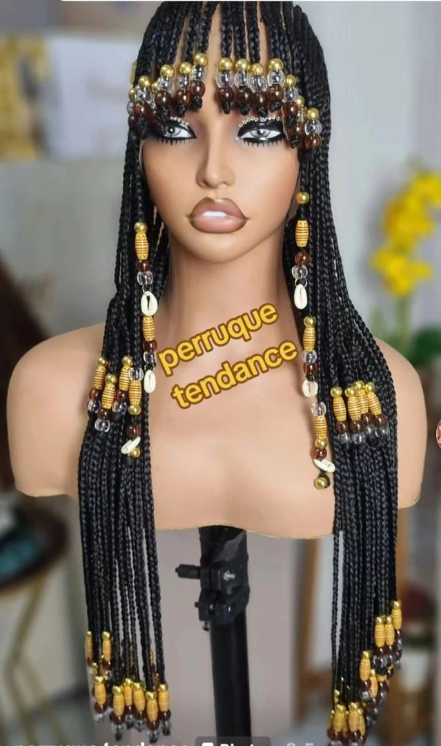 Braided Wig with Ombre Curls