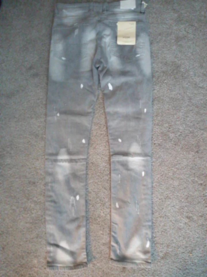 Comfort Stretch Grey Jeans, Size 30 - photo 3