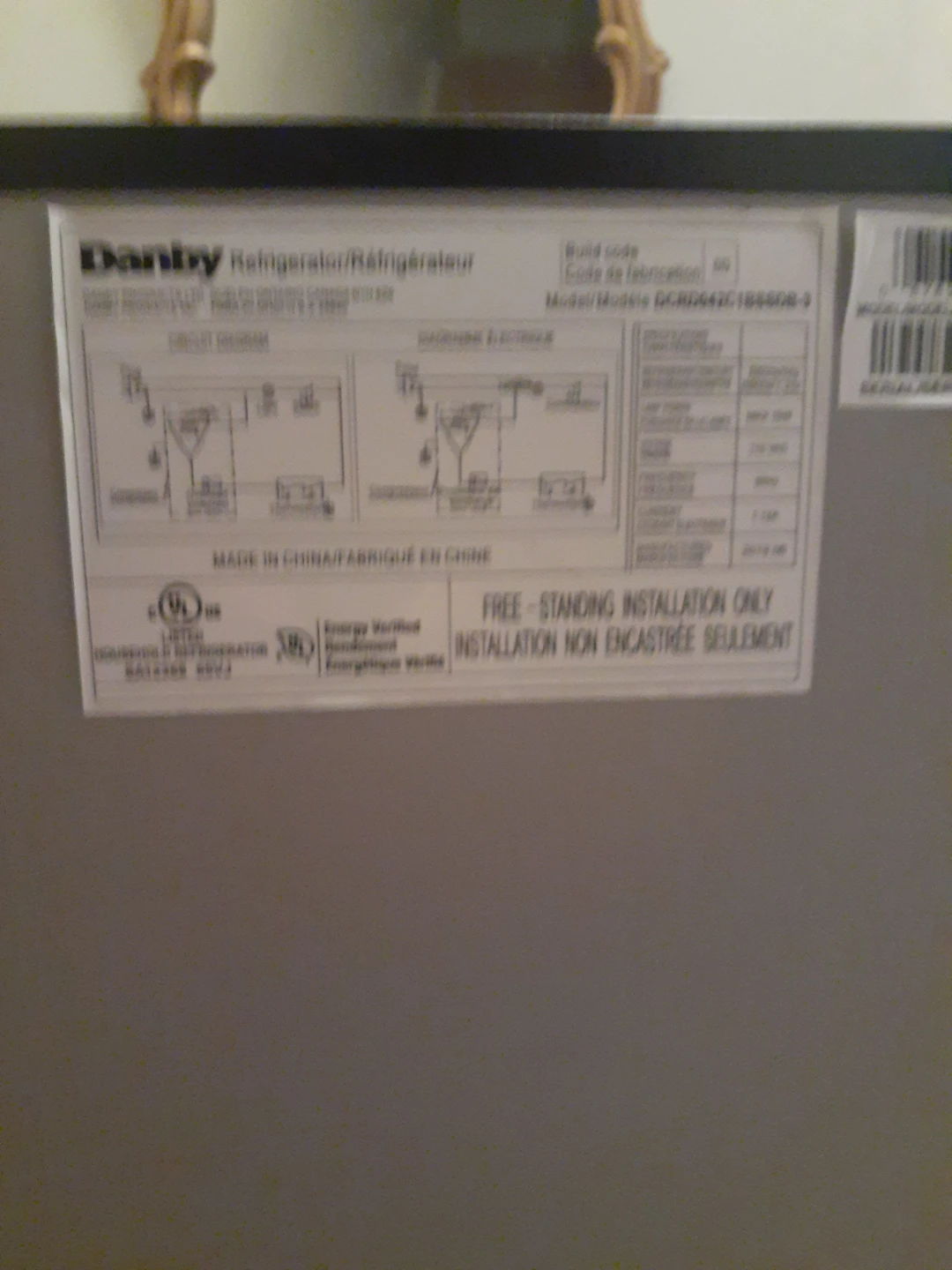 Danby Designer mini Refrigerator/Réfrigérateur - photo 4