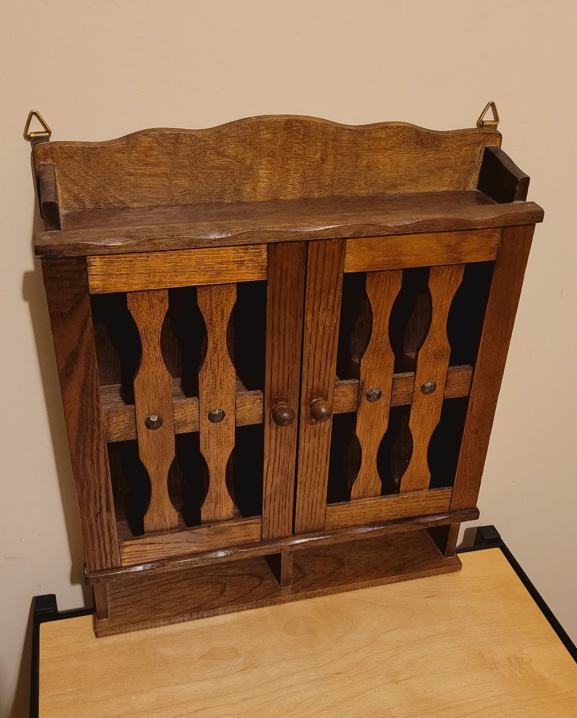 Vintage Wood Wall Cabinet