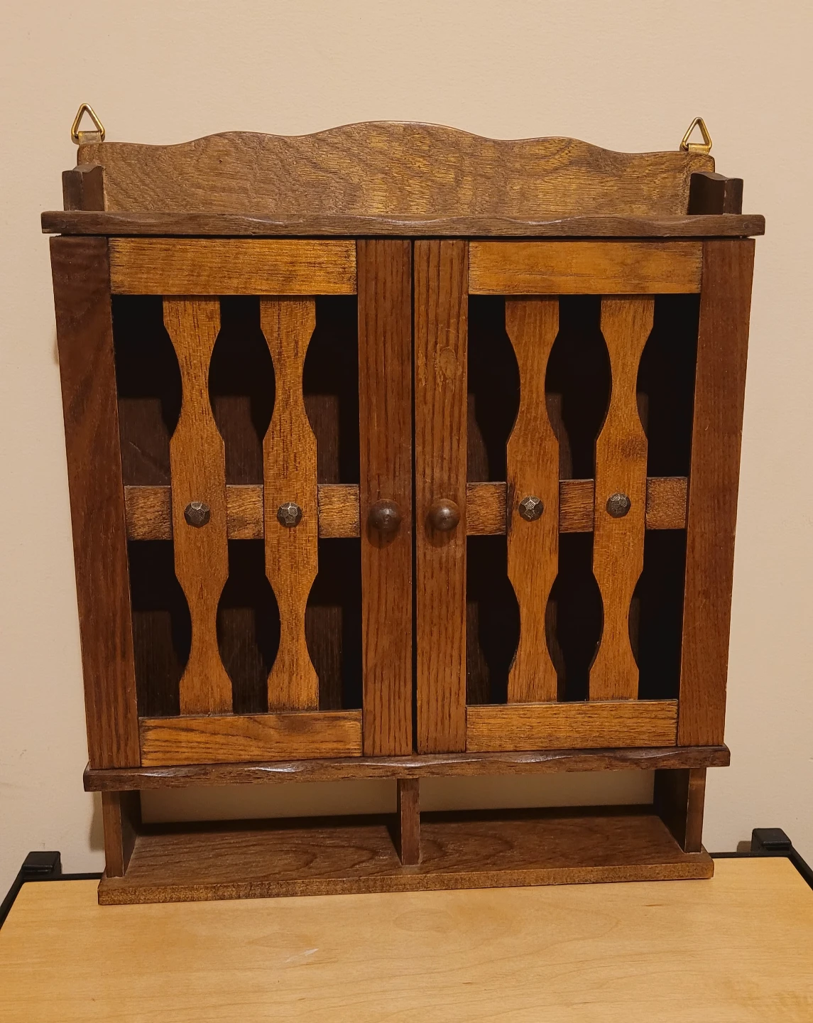 Vintage Wood Wall Cabinet - photo 4