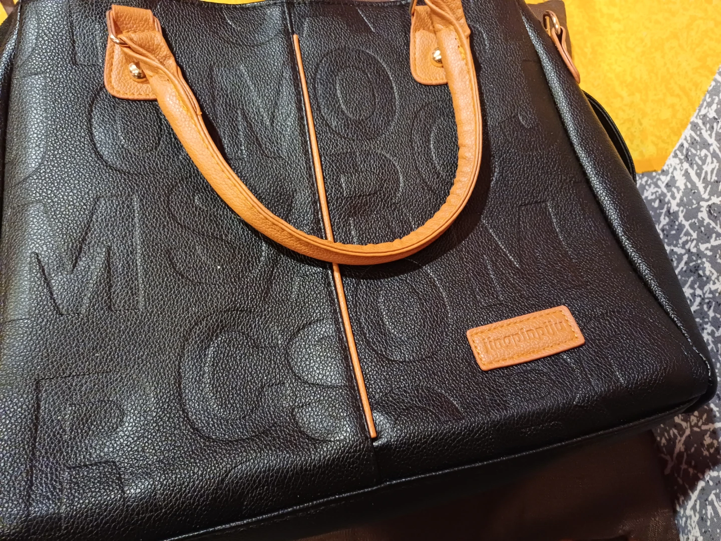 Black Tote Bag with Shoulder Strap - photo 4