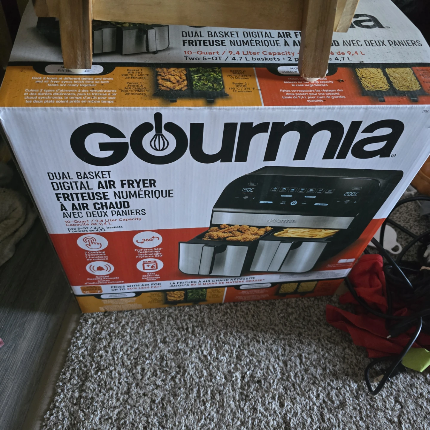 Gourmia Dual Basket Digital Air Fryer