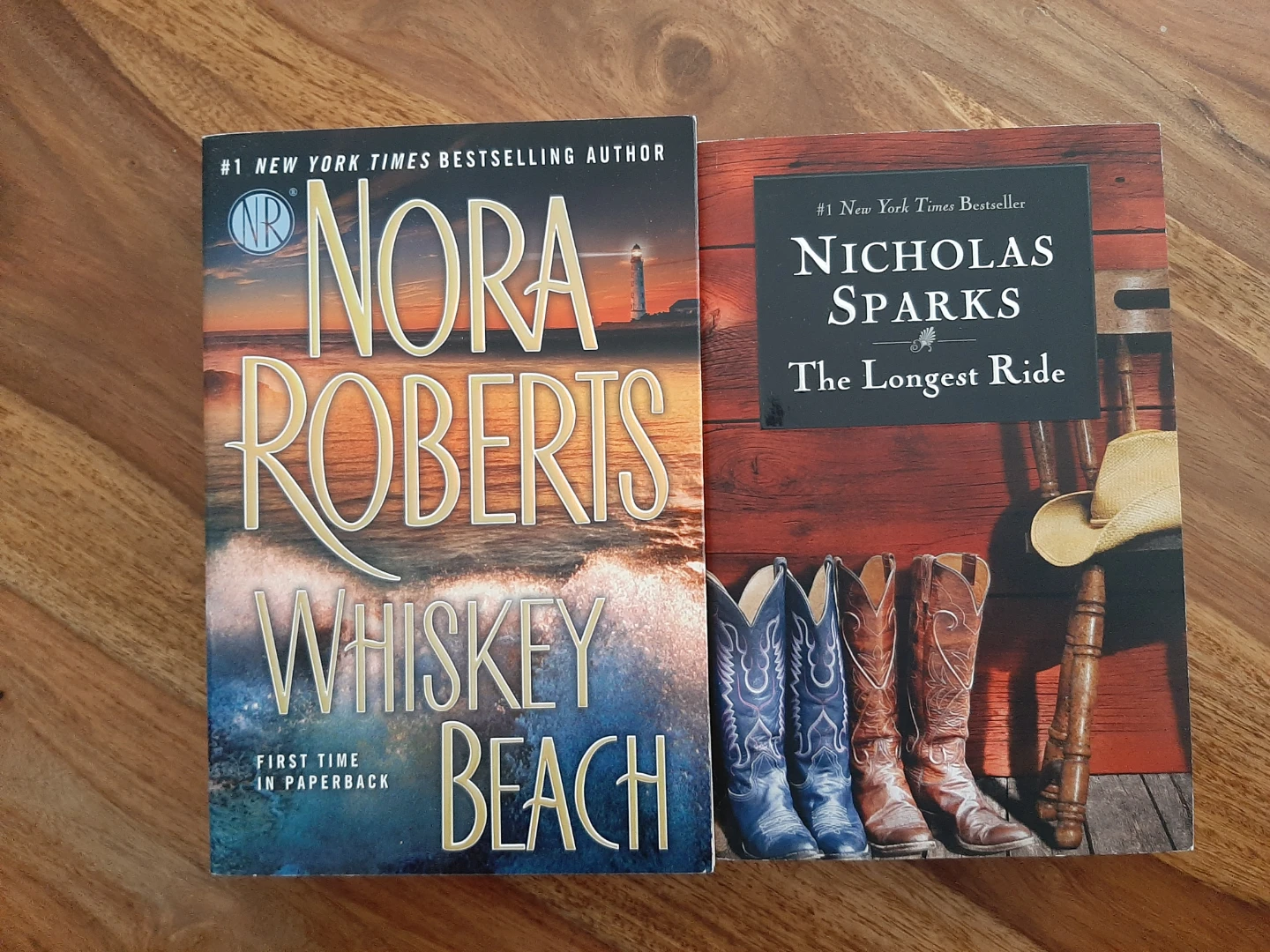 Nicholas Sparks The Longest Ride & Nora Roberts Whiskey Beach