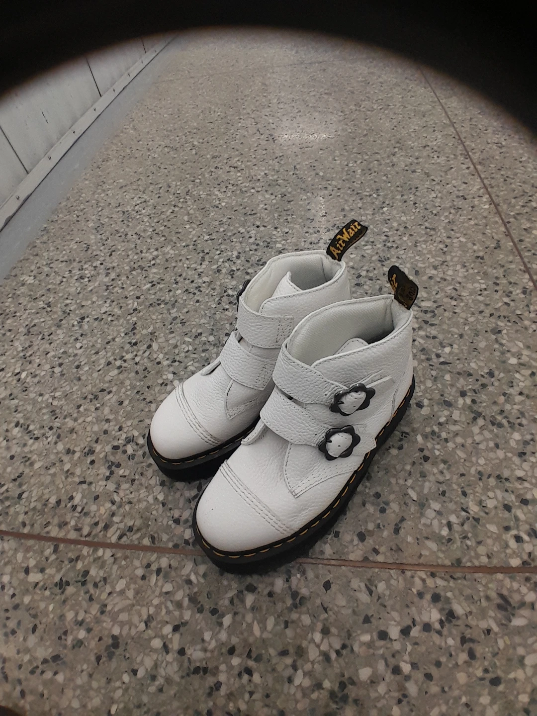 Dr. Martens Buckle Boots - White women's size 9 - photo 3