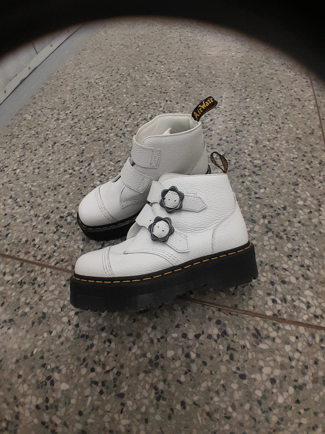Dr. Martens Buckle Boots - White women's size 9 - photo 4