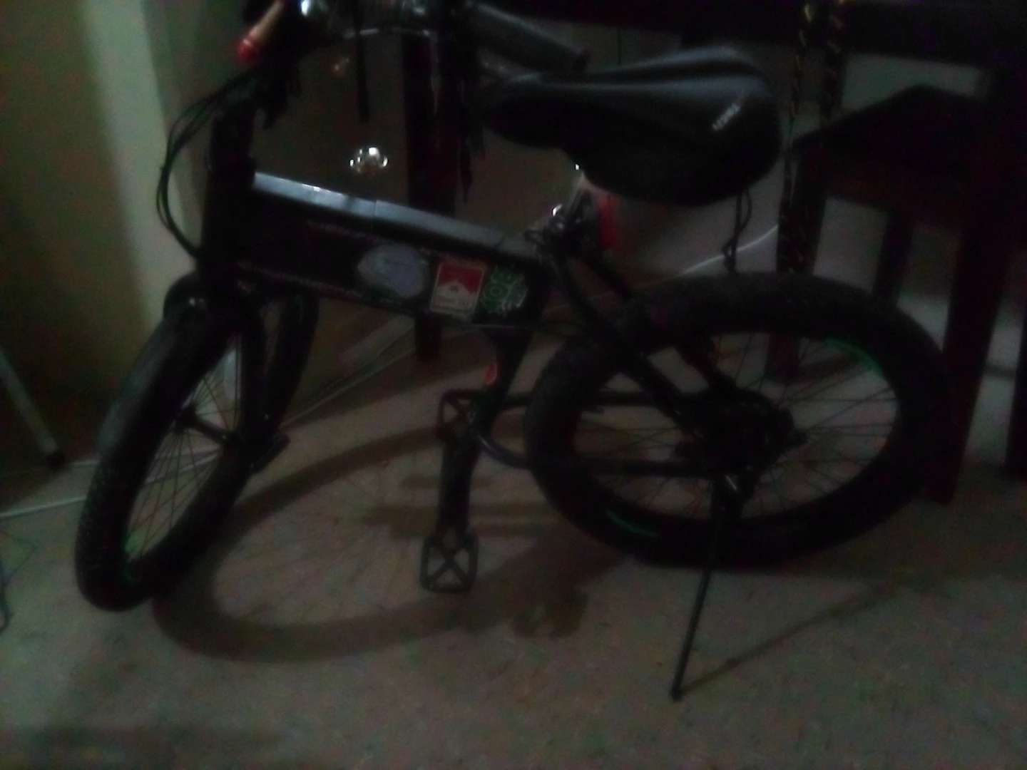 Black Electric Fat Tire Bicycle - photo 2