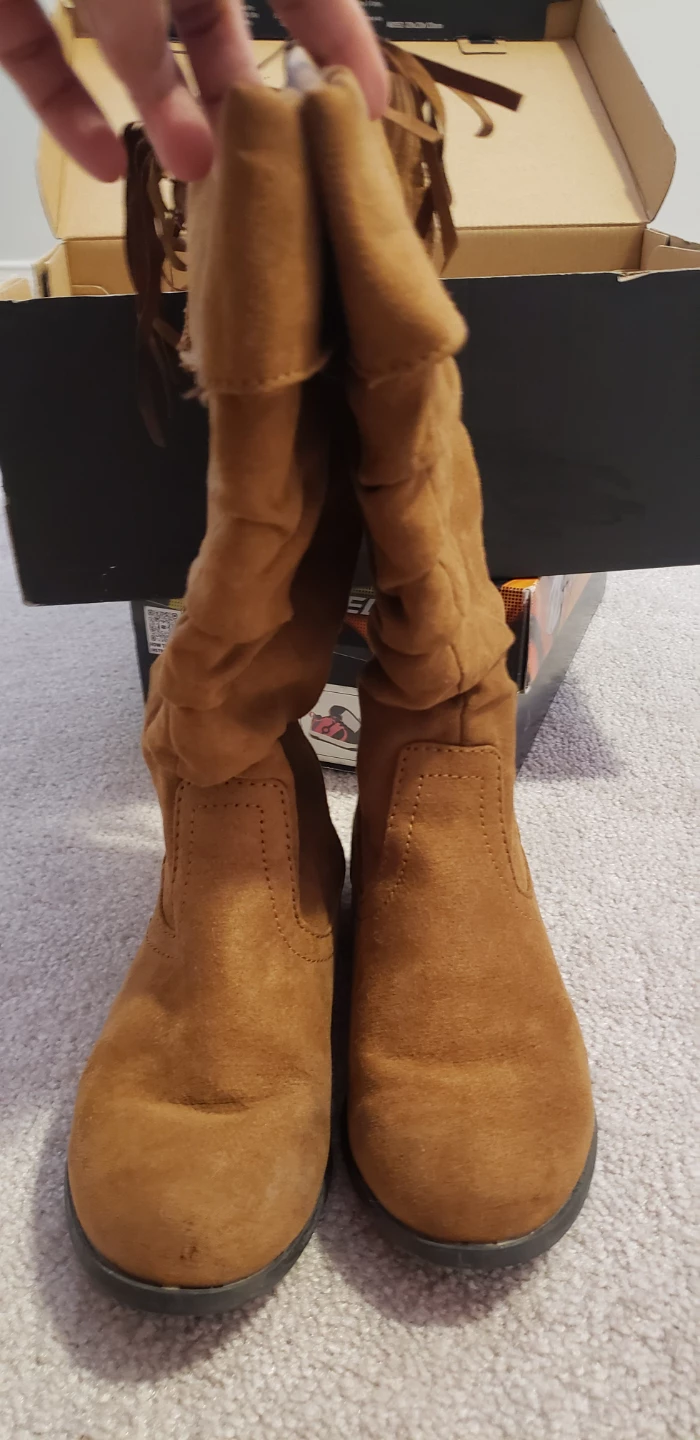 George's Brown Suede Boots with Fringe - Size 1 - photo 2