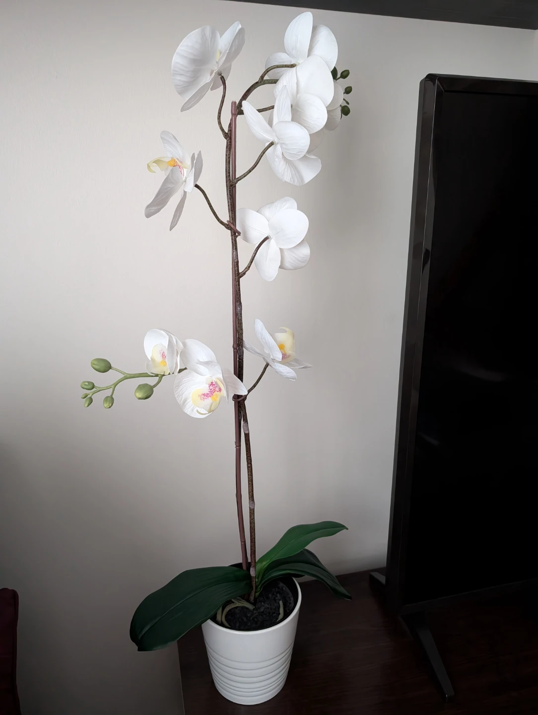 IKEA MUSKOT Plant Pot with Artificial Orchid - photo 2