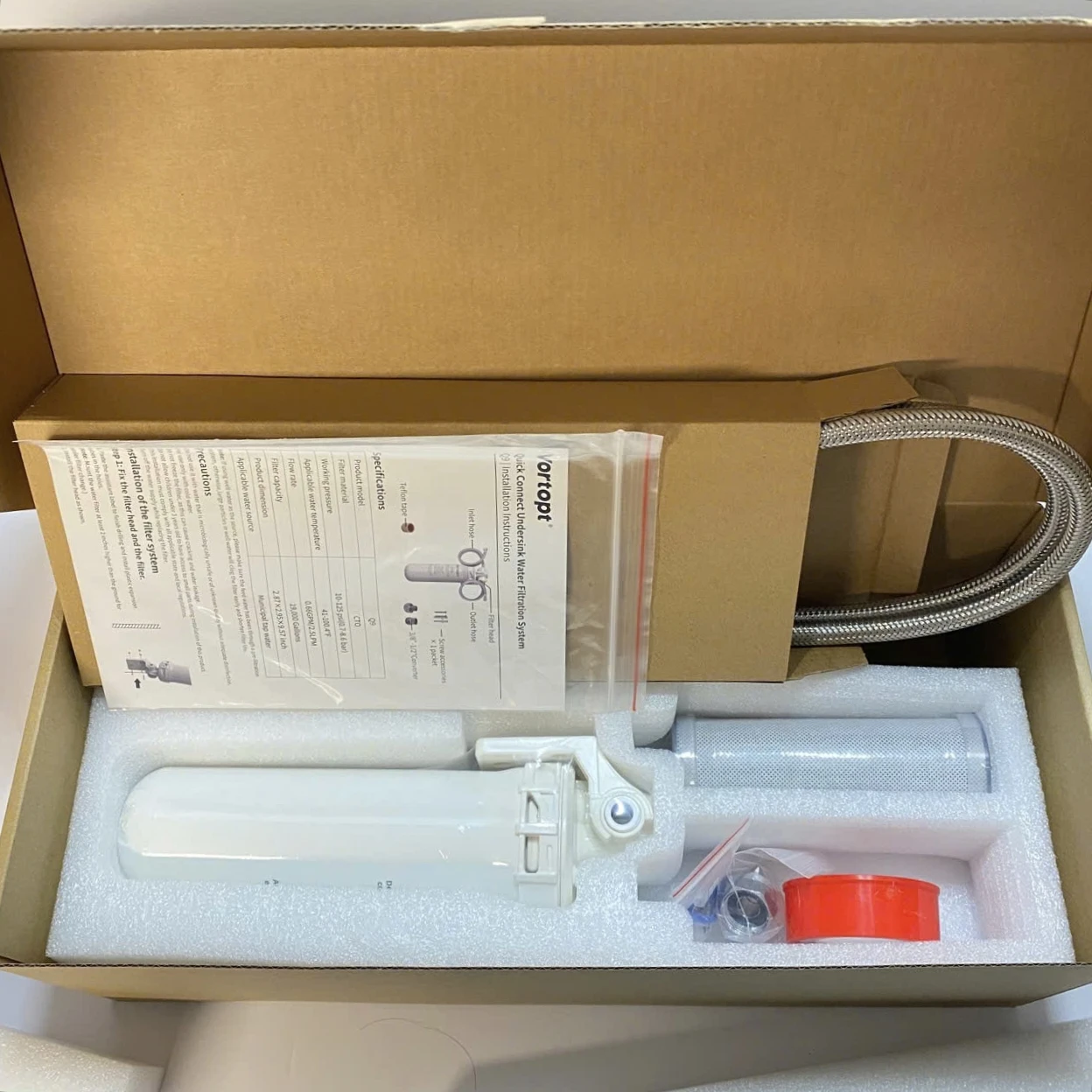 Vortopt Q9 Under Sink Water Filter System - New in Box! - photo 3