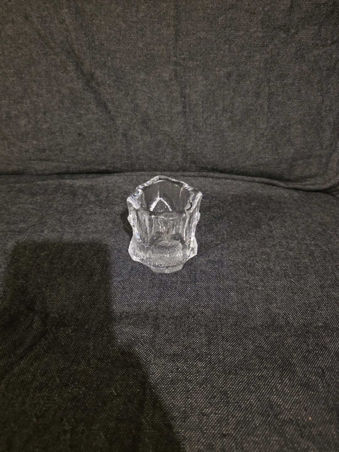 Vintage Orrefors Swedish Petal design small glass candle votifs - photo 4
