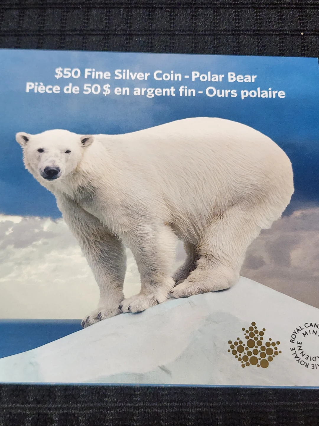 $50 Fine Silver Coin - Polar Bear