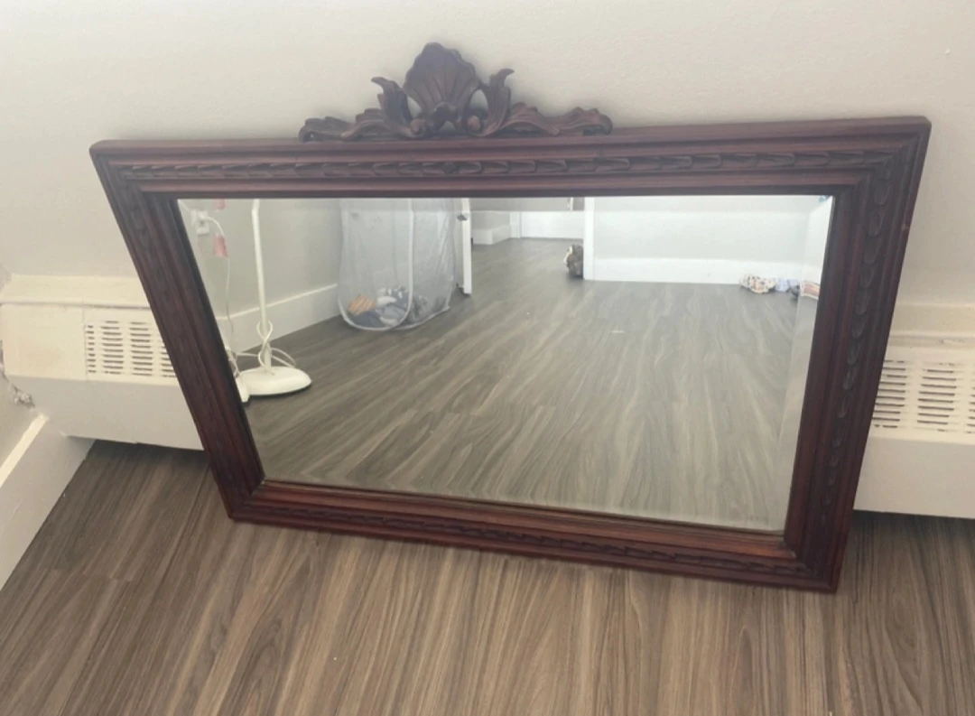 Ornate Wood Framed Mirror
