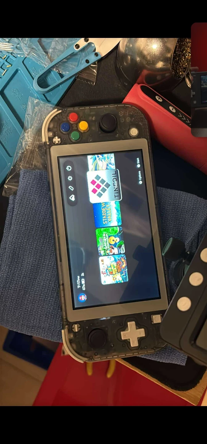 HARD MODDED NINTENDO SWITCH LITE WITH LOTS OF UPGRADES