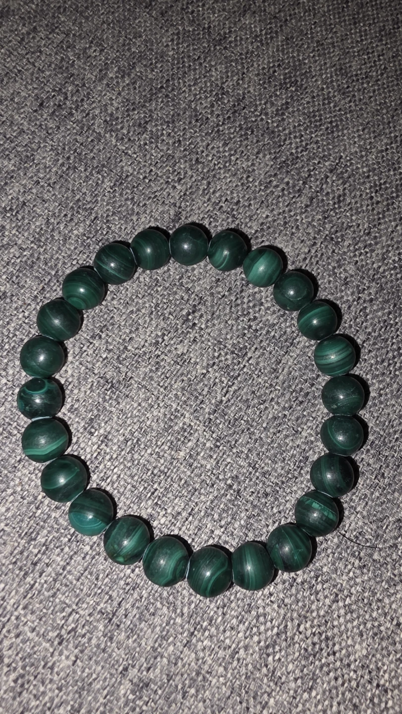 Natural Malachite Beaded Bracelet