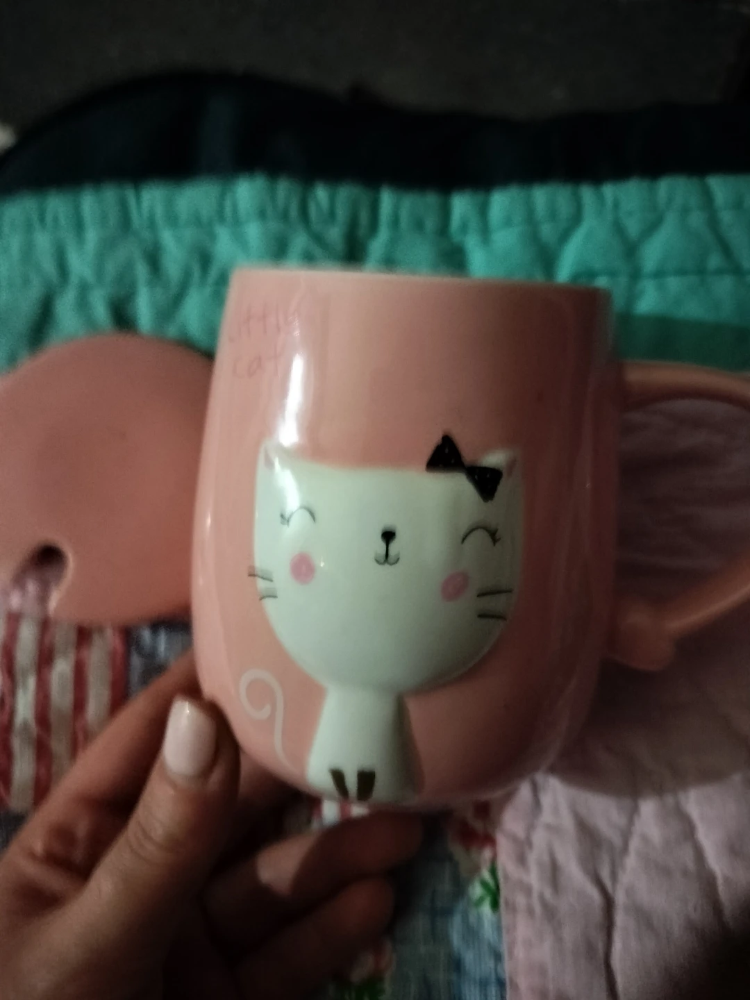 Pink "Little Cat" Mug