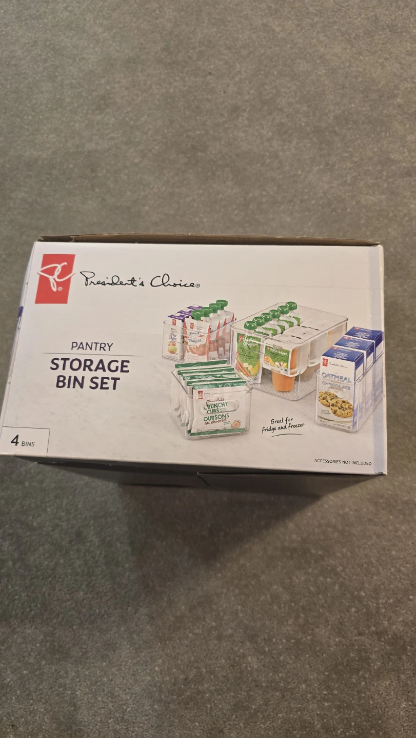 New President's Choice Pantry Storage Bin Set (4 Bins) - photo 2