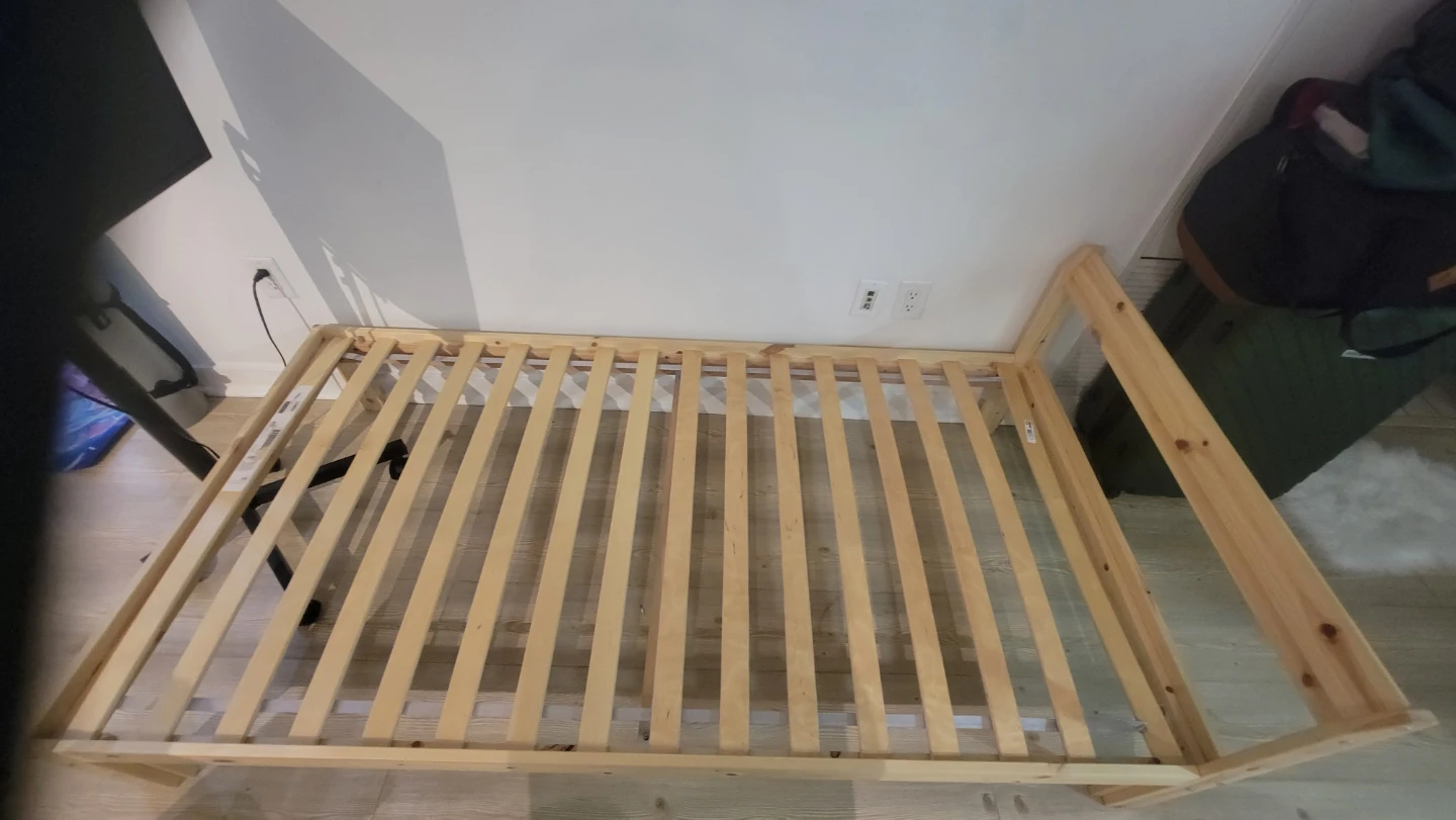 Ikea Neiden Twin bed Frame with Bed base.