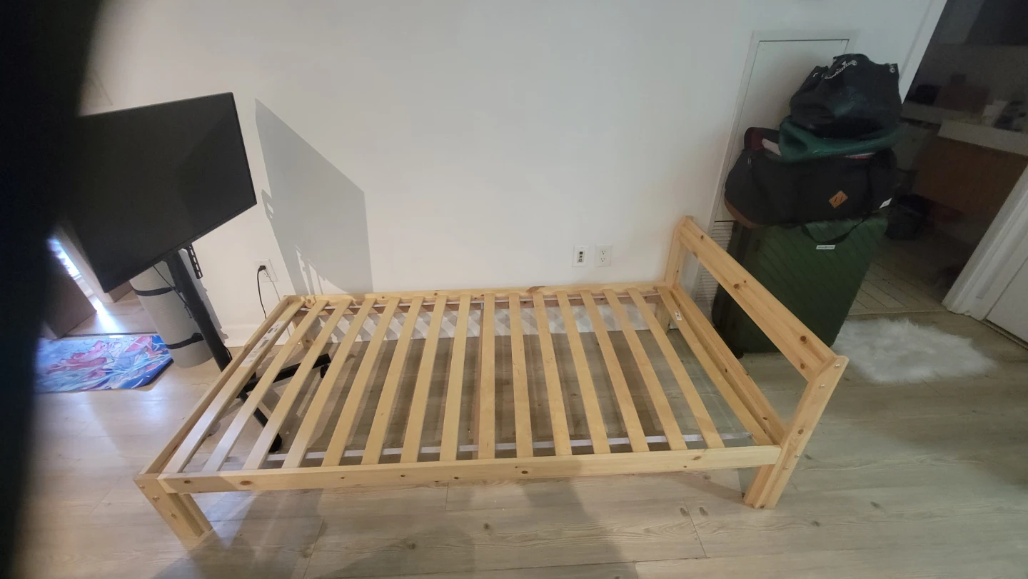Ikea Neiden Twin bed Frame with Bed base. - photo 3