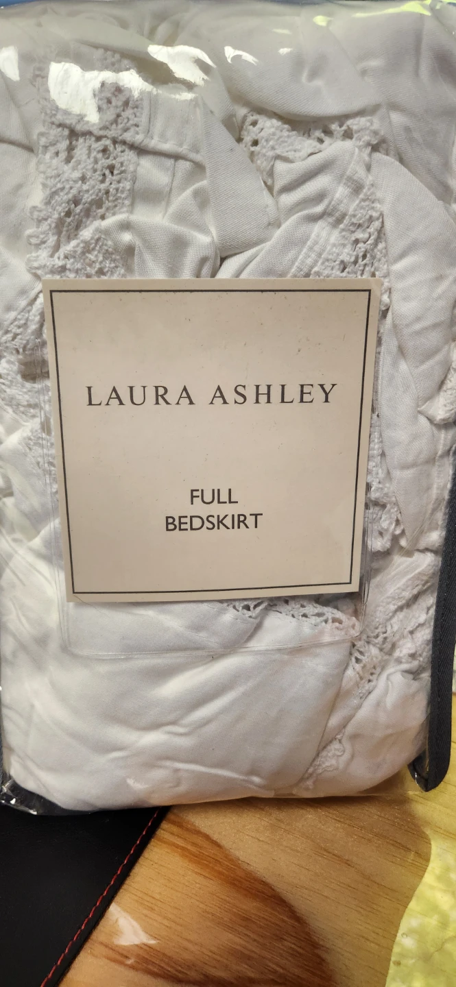Laura Ashley Full Bedskirt - White