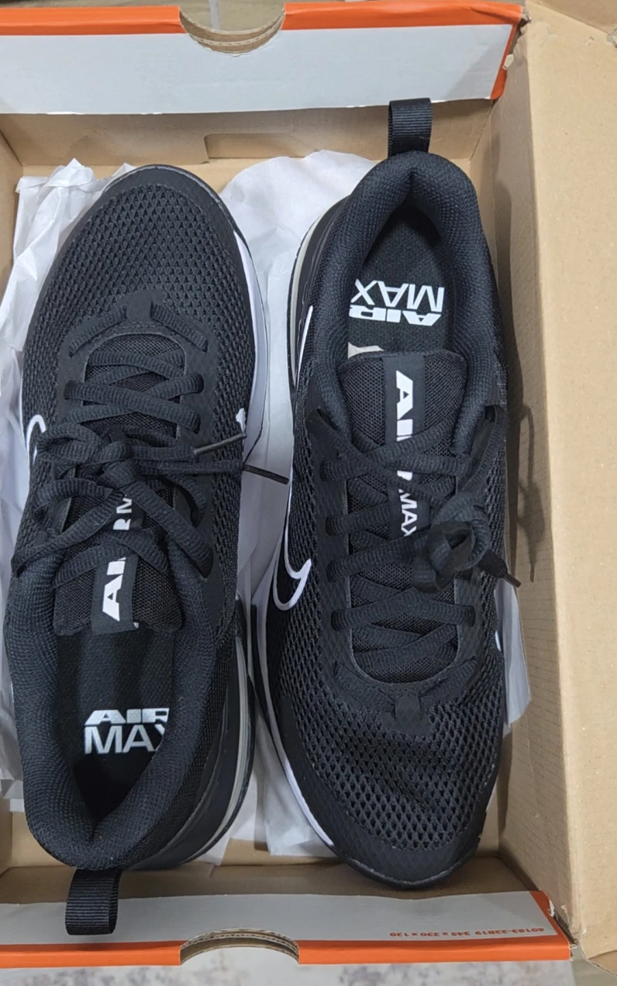 Nike Air Max Running Shoes - Black/White - photo 2