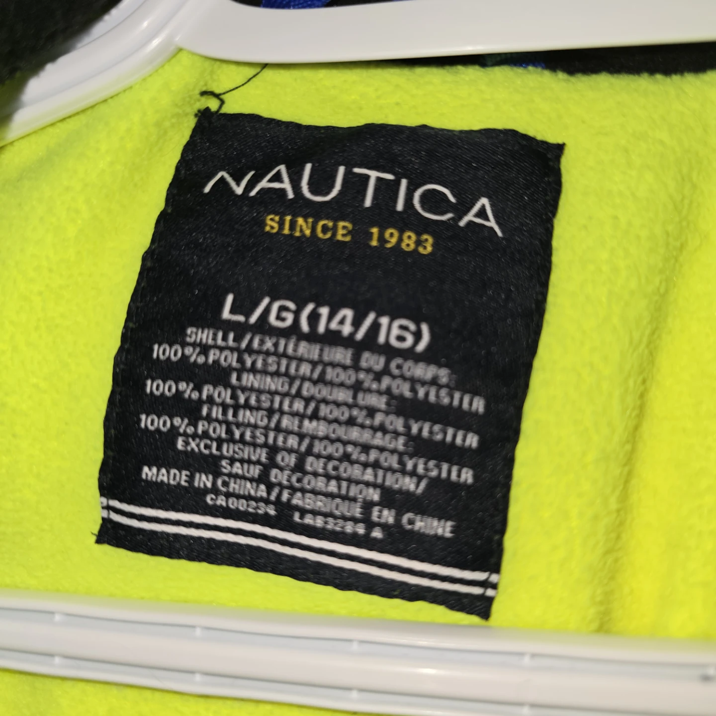 Nautica Black Puffer Jacket - Size L (14/16) - photo 2