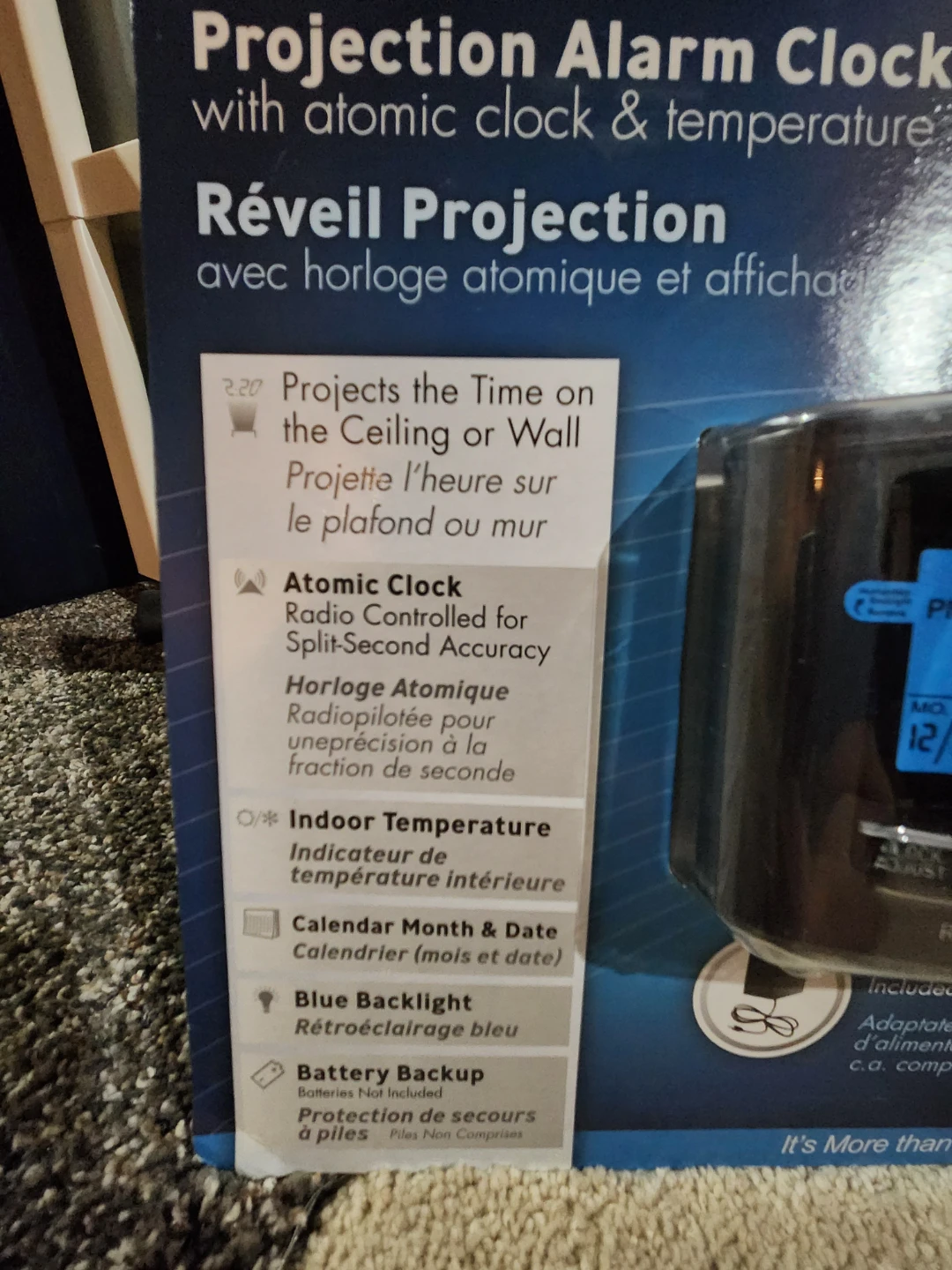 Projection Alarm Clock - Atomic Clock - photo 3
