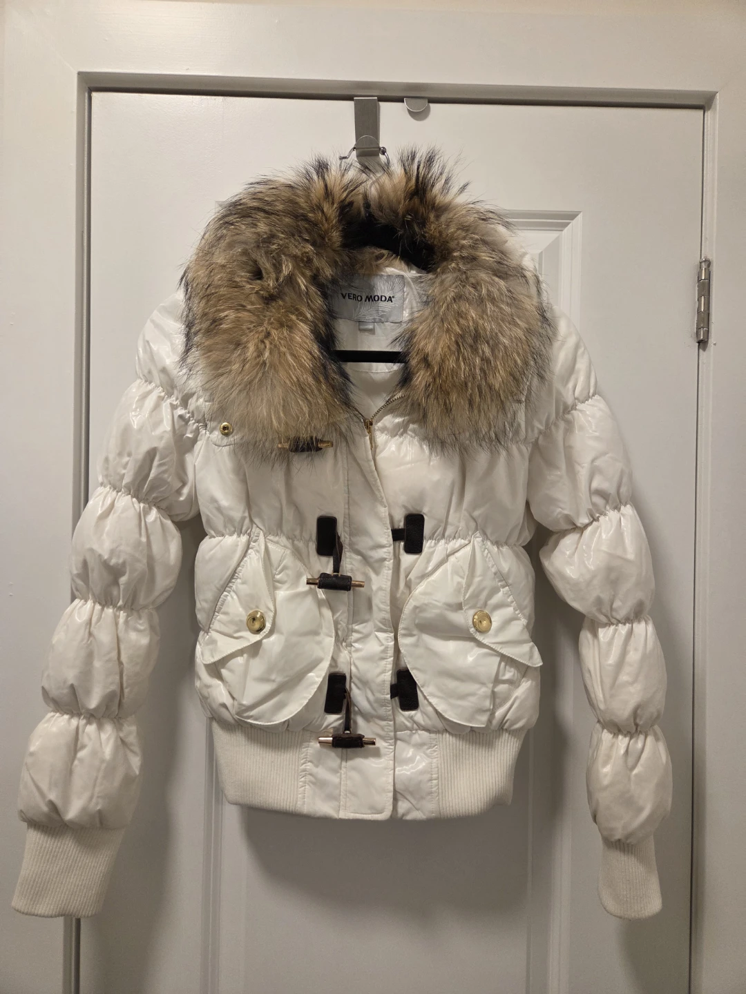 NEW Vero Moda White Puffer Jacket