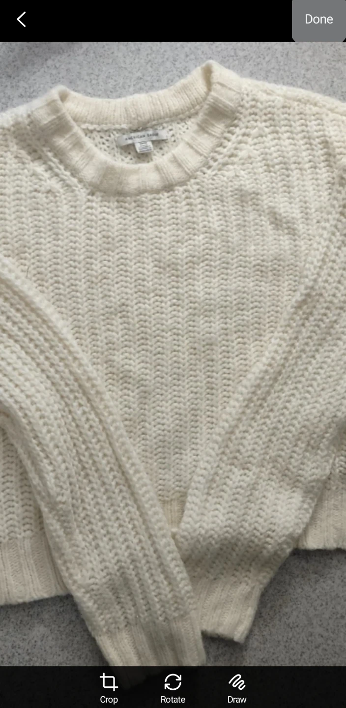 American Eagle Cream Knit Sweater - photo 2