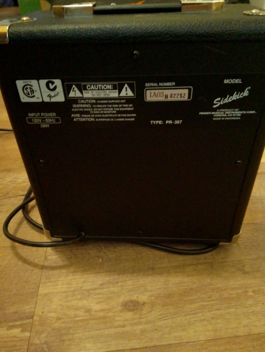 Squier Sidekick PR-357 Guitar Amplifier - photo 2